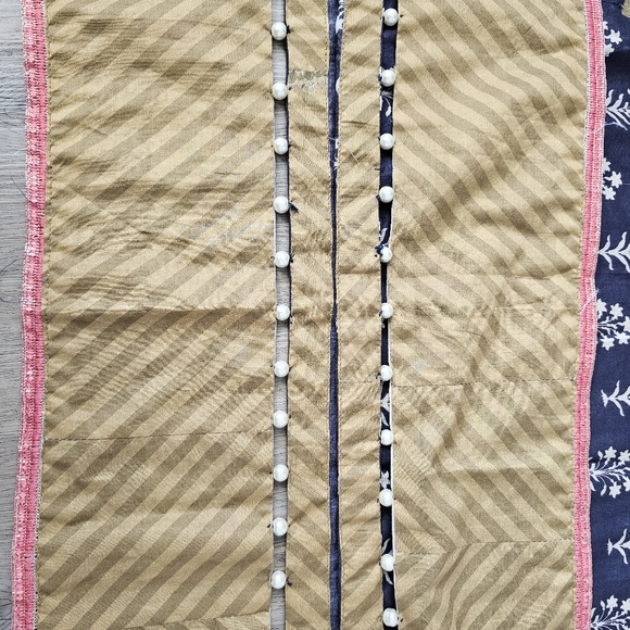 Printed Lawn Shirt with Silk Dupatta Set Beaded Bordered - Picture 13 of 13